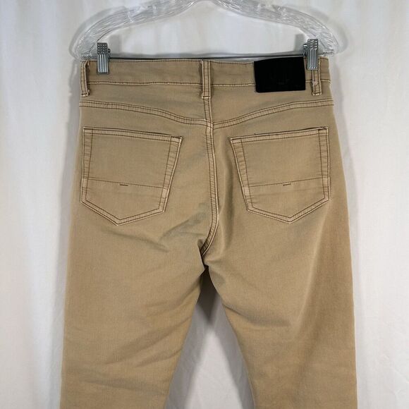 Vintage Genes Black Jeans Men's 30x30 Khaki Pants Tapered Cotton Blend - Picture 7 of 13